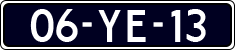 License plate of the Netherlands, Imported oldtimers (cars)