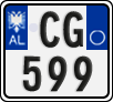License plate of Albania, Motorcycles (2011)