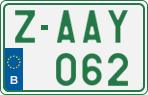 License plate of Belgium, Regular plates (2010)