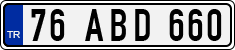 License plate of Turkey, Regular plates