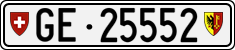 License plate of Switzerland, Cars