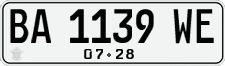 License plate of Indonesia, Regular plates