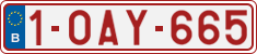 License plate of Belgium, Regular plates (2010)