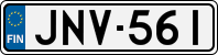 License plate of Finland, Cars