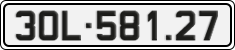 License plate of Vietnam, Cars