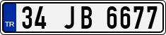 License plate of Turkey, Regular plates
