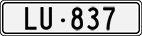 License plate of Switzerland, Cars