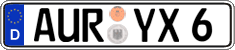 German license plate, Regular plates