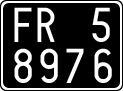 License plate of Italy, Cars (1927 year series)