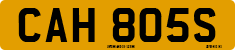 License plate of the United Kingdom, 1963 year system