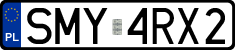 License plates of Poland, Regular car plates