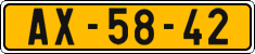 License plate of the Czech Republic, Commercial vehicles (1960)