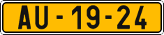 License plate of the Czech Republic, Commercial vehicles (1960)