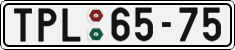License plate of the Czech Republic, Cars (1960)