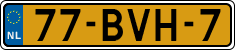 License plate of the Netherlands, Heavy Commercial Vehicles (1994 system)