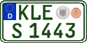 German license plate, Regular plates