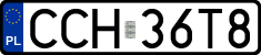 License plates of Poland, Regular car plates
