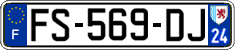 French license plate, SIV (ordinary)