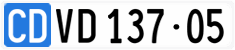 License plate of Switzerland, Diplomatic