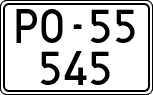 License plates of Spain, 1900 year series