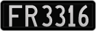 License plate of New Zealand, AB1(234)