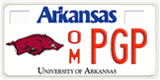Arkansas, Specialty plates (AB XXXX / XXXXX)