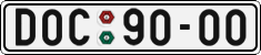 License plate of the Czech Republic, Cars (1960)