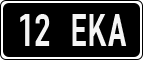 License plate of Estonia, Regular car plates (US-size)