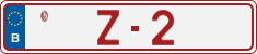 License plate of Belgium, Vanity Plates (2014)