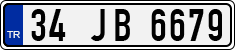License plate of Turkey, Regular plates