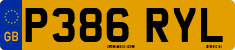 License plate of the United Kingdom, 1983 year system