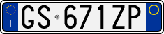 License plate of Italy, Cars (1994 year series)