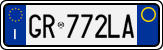License plate of Italy, Cars (1994 year series)