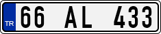 License plate of Turkey, Regular plates
