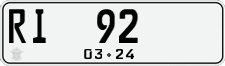 License plate of Indonesia, High authorities