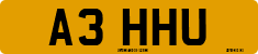 License plate of the United Kingdom, 1983 year system