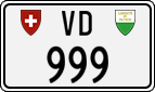 License plate of Switzerland, Cars