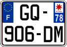 French license plate, SIV (ordinary)