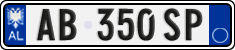 License plate of Albania, Cars (2011)