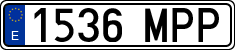 License plates of Spain, Ordinary (2000)