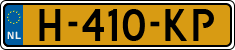 License plate of the Netherlands, Cars