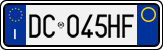 License plate of Italy, Cars (1994 year series)