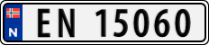 License plate of Norway, Cars