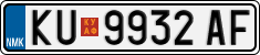 License plate of North Macedonia, Regular plates (2012)