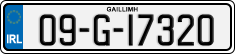 License plate of Ireland, Regular plates