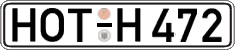 German license plate, Regular plates