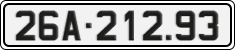 License plate of Vietnam, Cars