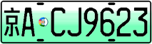 License plate of China, Electric vehicles