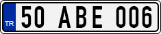 License plate of Turkey, Regular plates
