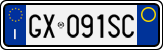 License plate of Italy, Cars (1994 year series)